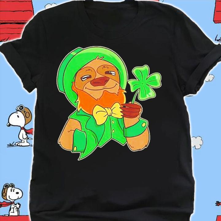 St Patrick's Day Girls Funny Sloth Leprechaun Shamrock T-Shirt t-shirt shirt