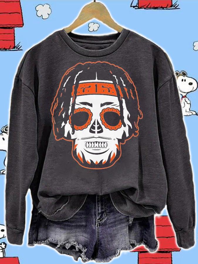 Ja'marr Chase Sugar Skull T-Shirt t-shirt sweatshirt