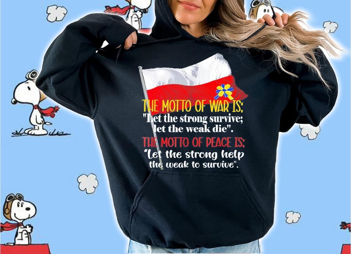 Poland Stands With Ukraine Polish Ukrainian Love Ukraine T-Shirt t-shirt hoodie