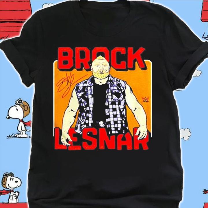 Superstars Wwe Brock Lesnar Flannel Signature Shirt t-shirt shirt