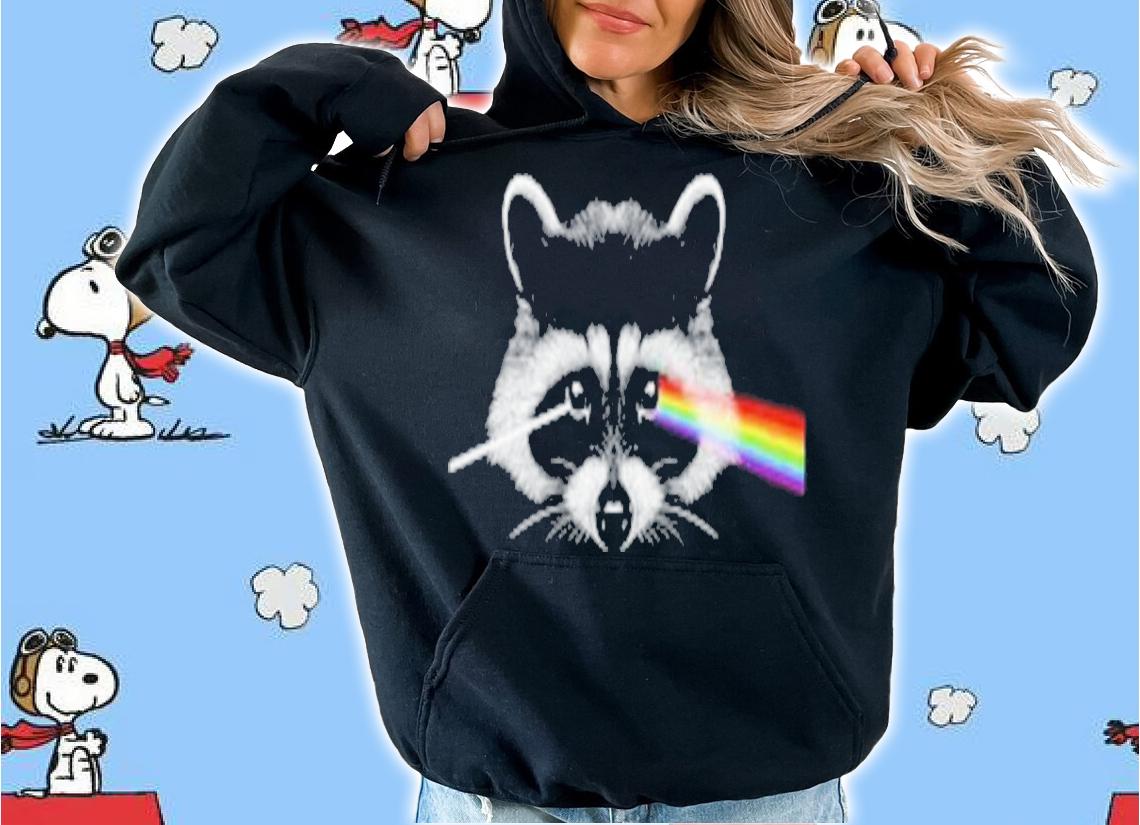 Funny dark Side Of Raccoon Shirt t-shirt