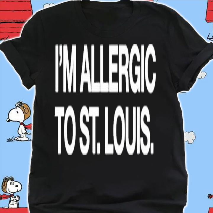 Obvious I'm Allergic To St. Louis Shirt t-shirt