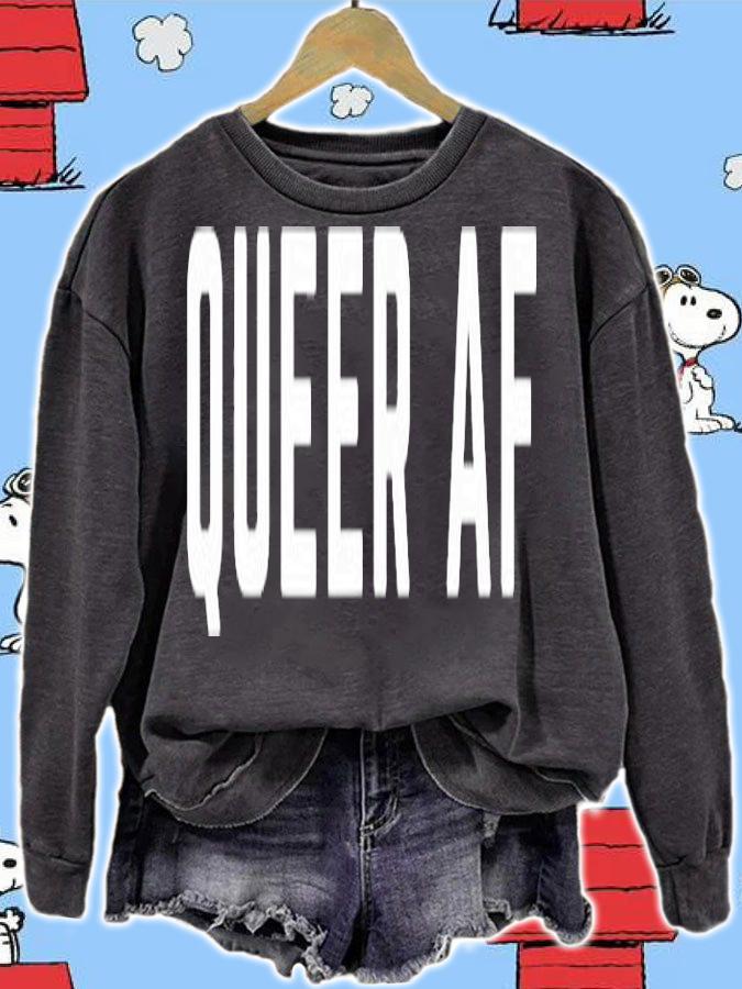 Queer AF Gay and Lesbian Pride LGBT LGBTQ LGBTQIA t-shirt