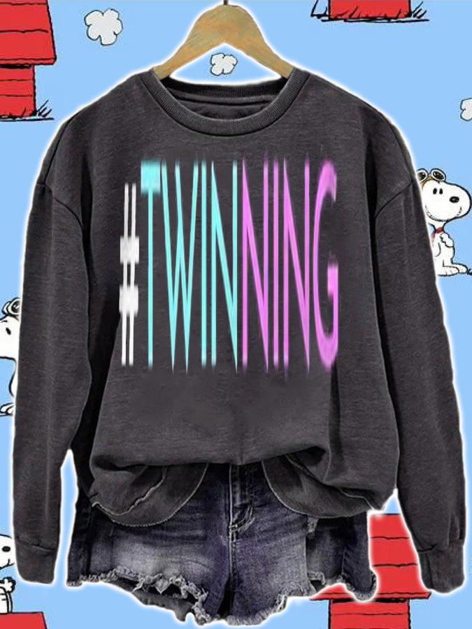 Twinning  Funny Twins Matching Fraternal Or Identical Shirt t-shirt sweatshirt