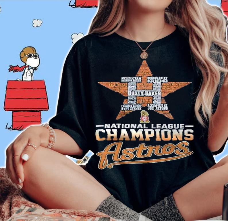 Houston Astros Baseball National League Champions Astros Shirt t-shirt woman shirt