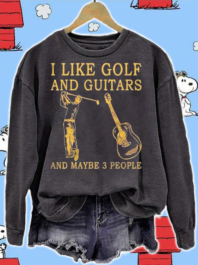 I Like Golf And Guitars And Maybe 3 People Essential Shirt t-shirt