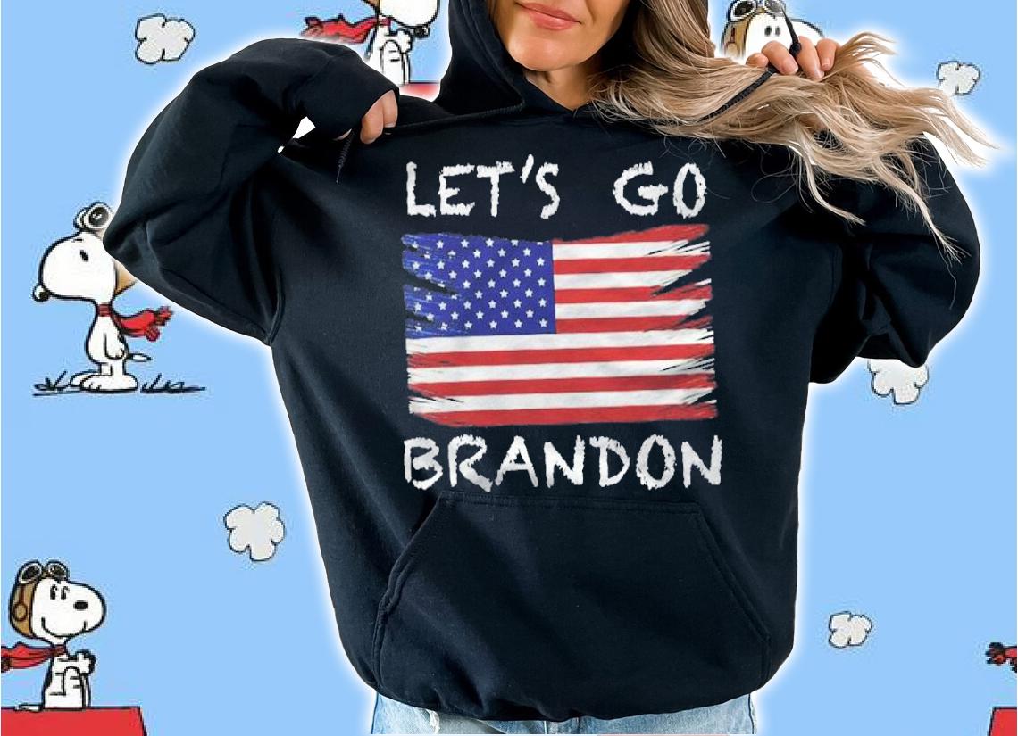 Lets Go Brandon Tee Conservative Anti Liberal Us Flag Shirt t-shirt