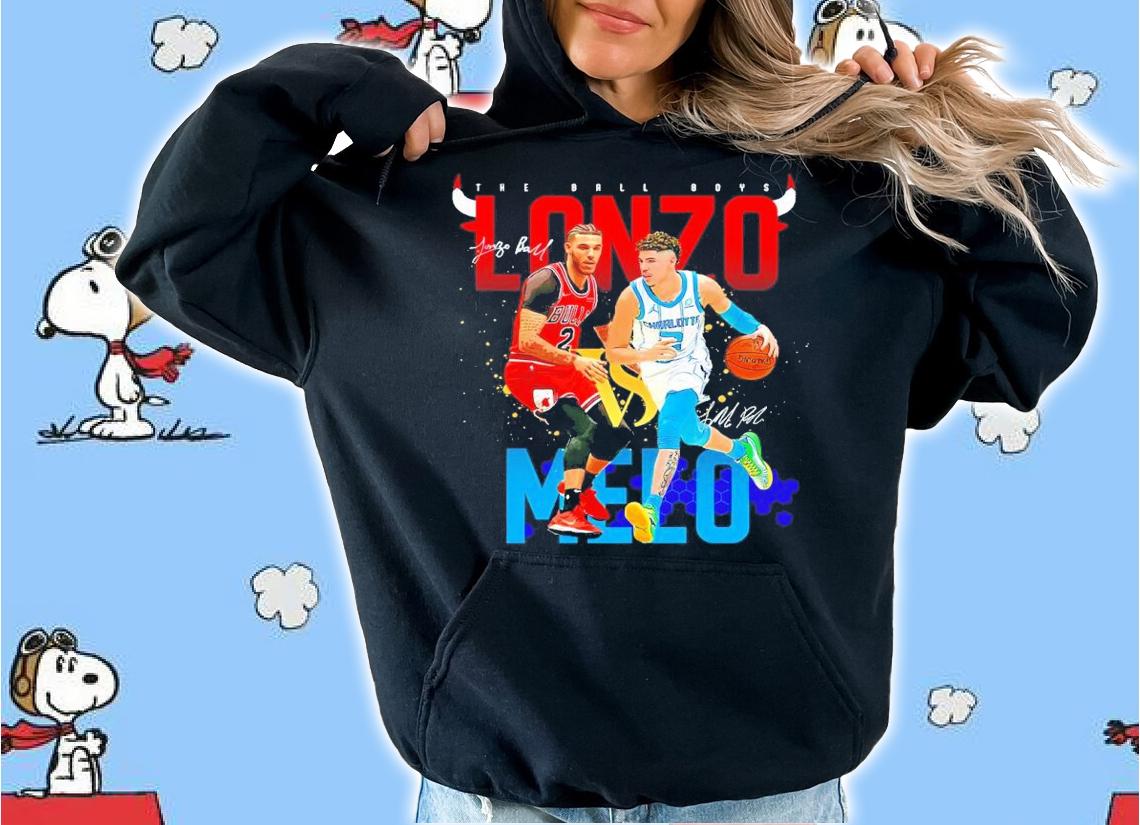 Lonzo vs Melo basketball signatures shirt t-shirt hoodie