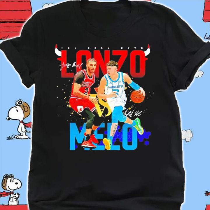 Lonzo vs Melo basketball signatures shirt t-shirt shirt