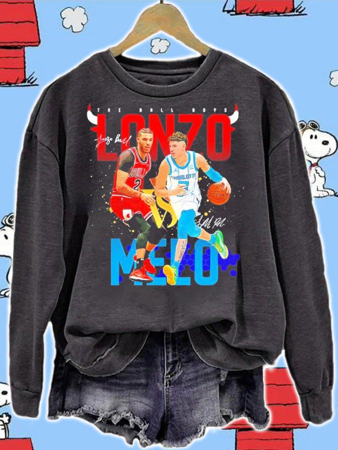 Lonzo vs Melo basketball signatures shirt t-shirt sweatshirt