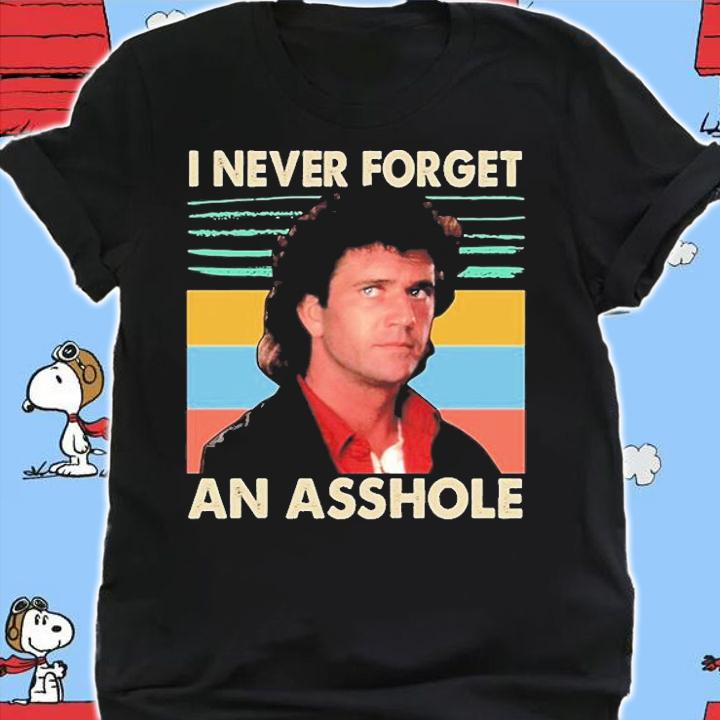 Martin Riggs I Never Forget An Asshole Vintage T-Shirt t-shirt shirt