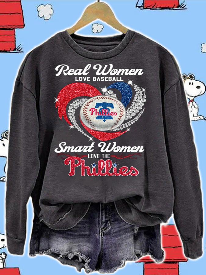 Philadelphia Phillies Real Women Love Baseball Smart Women Love The Phillies t-shirt