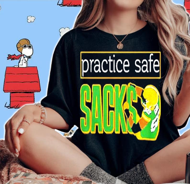 Practice Safe Sacks PSA Shirt t-shirt woman shirt