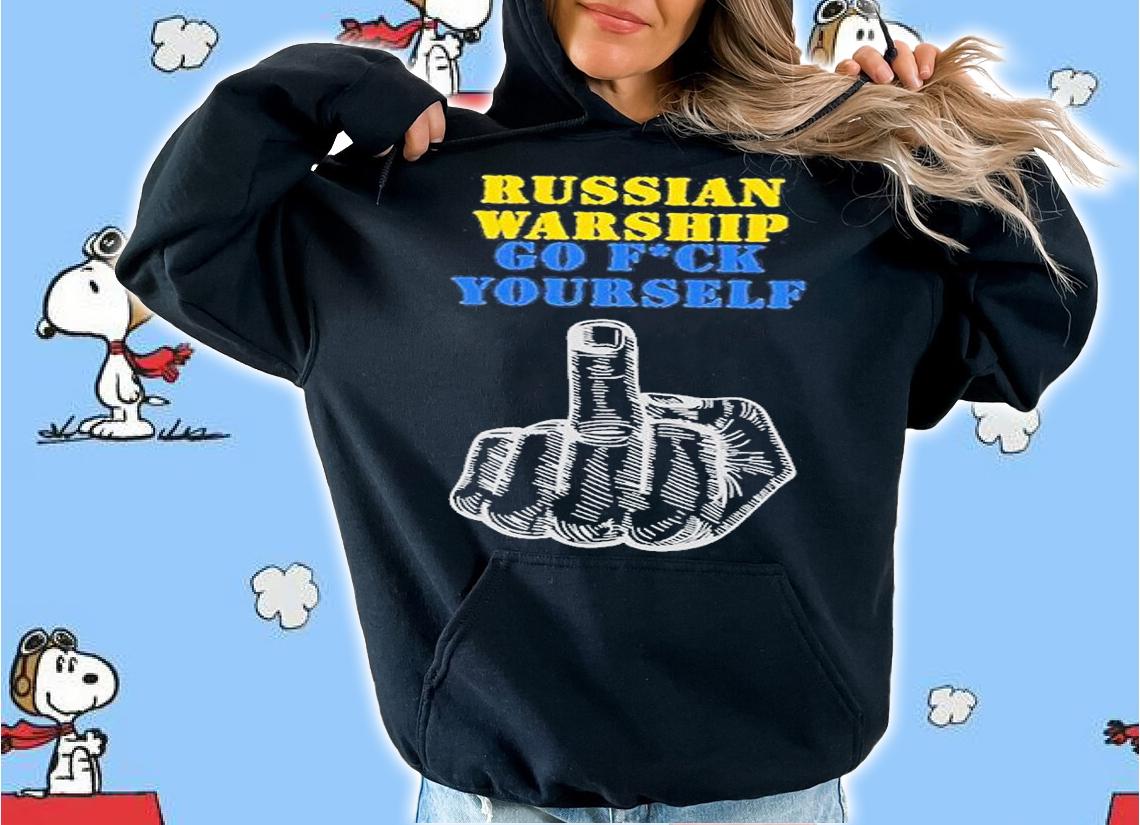 Russian Warship Go F Yourself Ukraine Flag Free Ukraine T-Shirt t-shirt