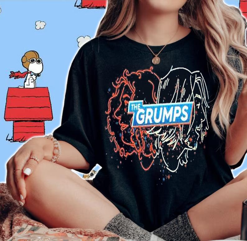 The Grumps Navy T-Shirt t-shirt woman shirt