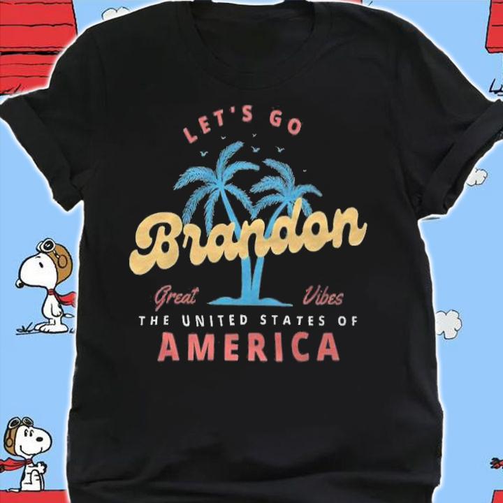 F Joe Biden let's Go Brandon Great Vibes The United States Of America T-Shirt t-shirt shirt