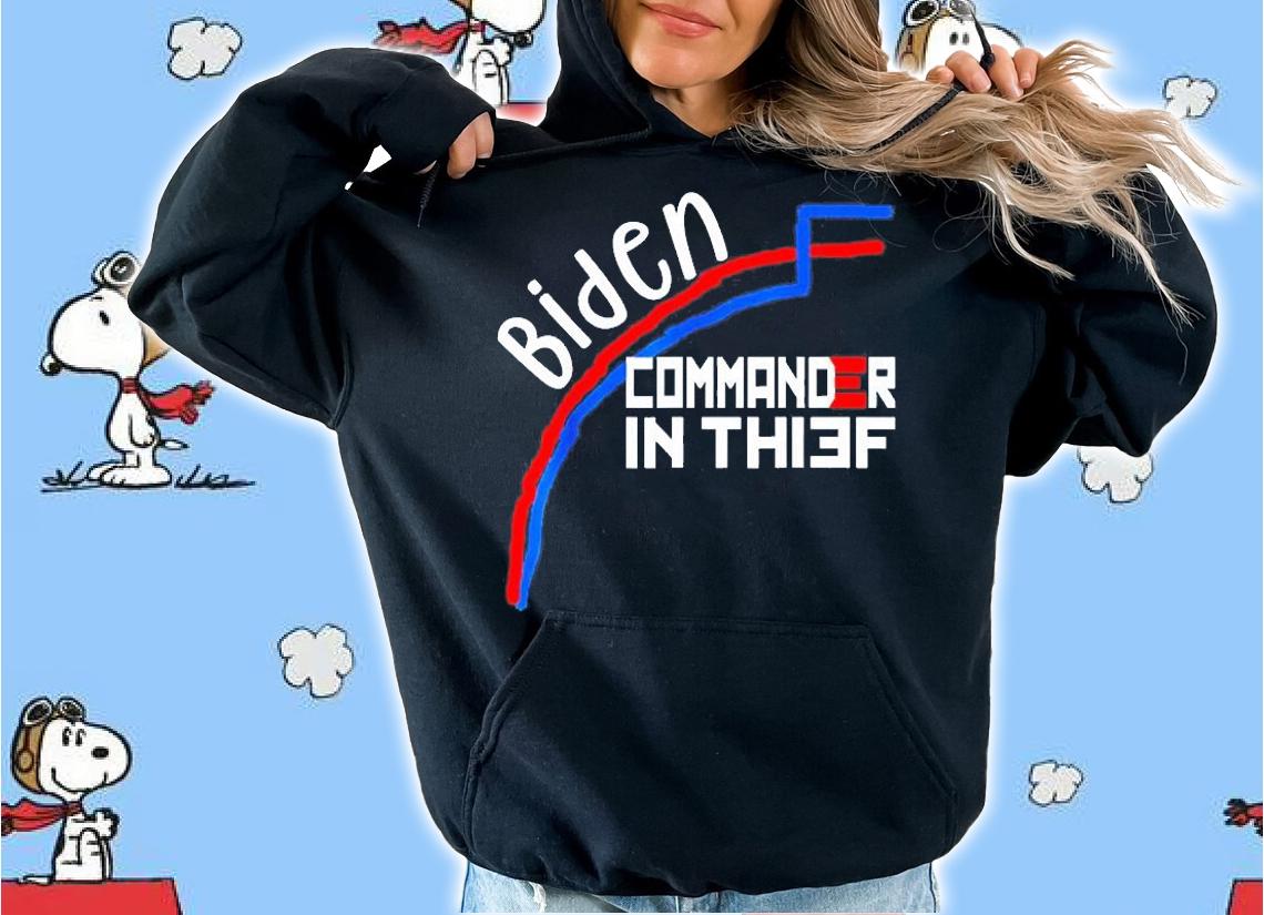Joe Biden Commander in Thief Benfords Law Trump T-Shirt t-shirt hoodie
