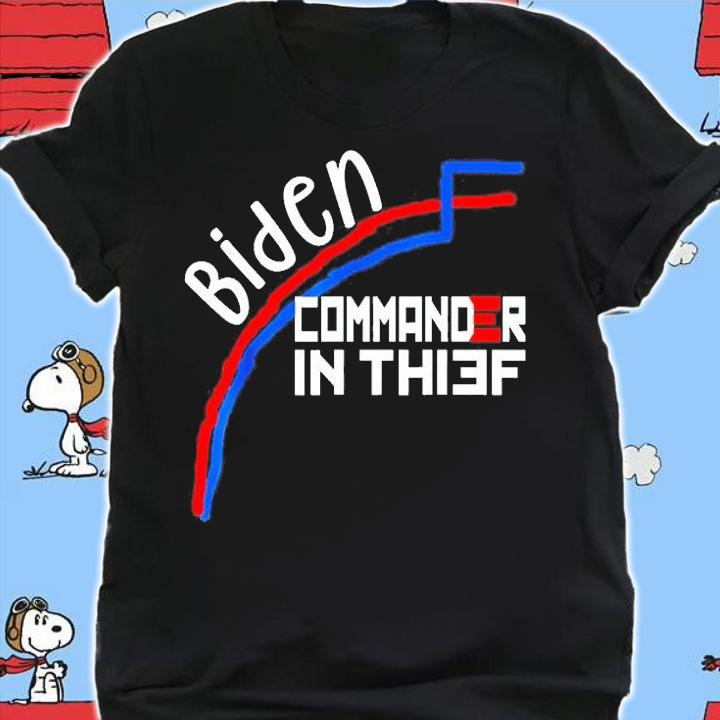 Joe Biden Commander in Thief Benfords Law Trump T-Shirt t-shirt shirt