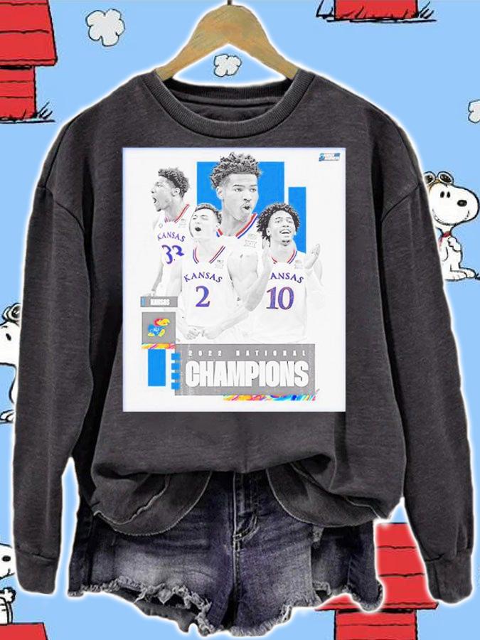 Kansas Jayhawks National Champions 2022 NCAA Divison KU T-Shirt t-shirt