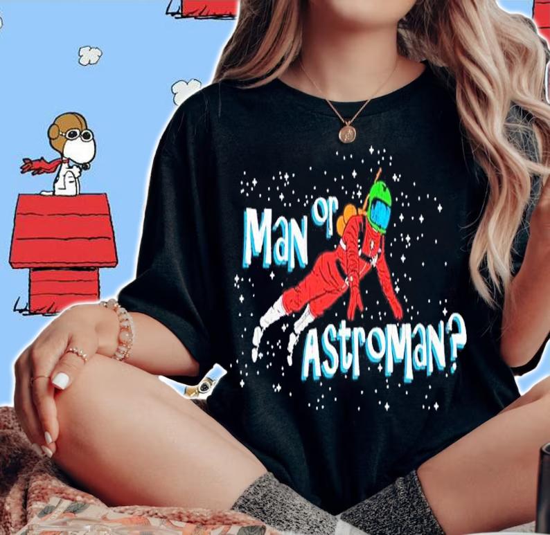 Man or Astroman shirt t-shirt woman shirt