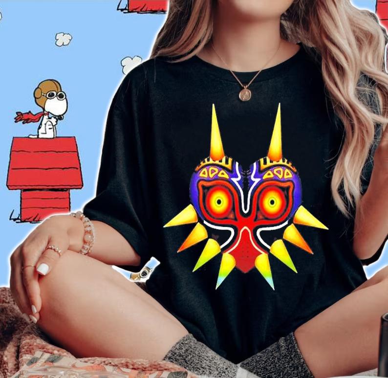 Zelda Majoras Mask Black T-Shirt t-shirt