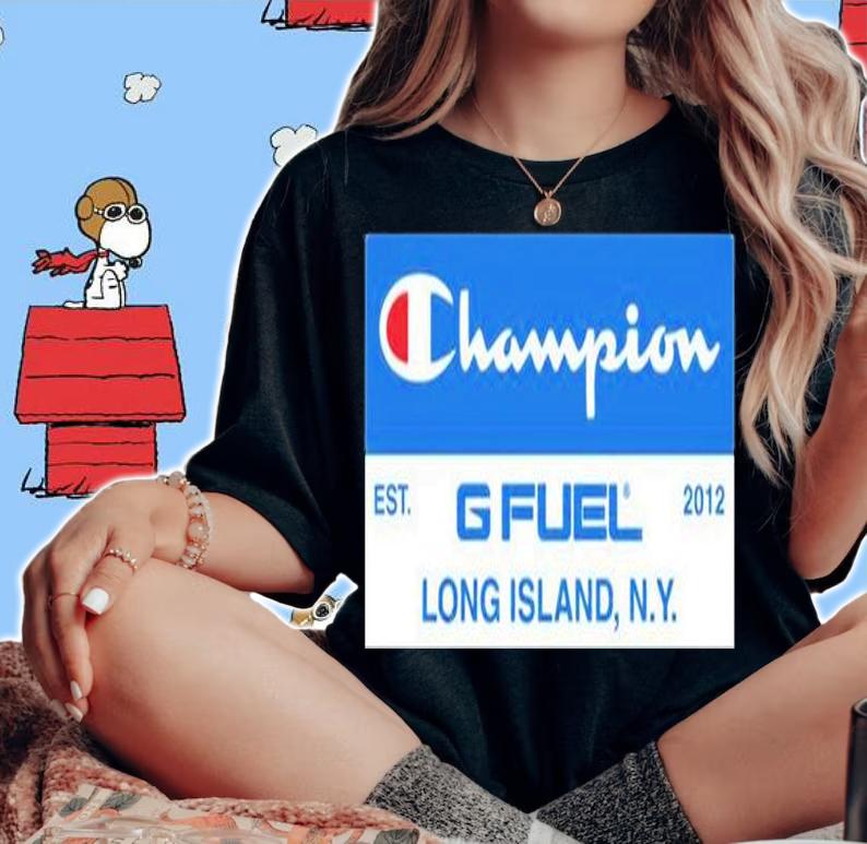 Champion Gfuel Long Island Ny Est 2012 T-Shirt t-shirt woman shirt