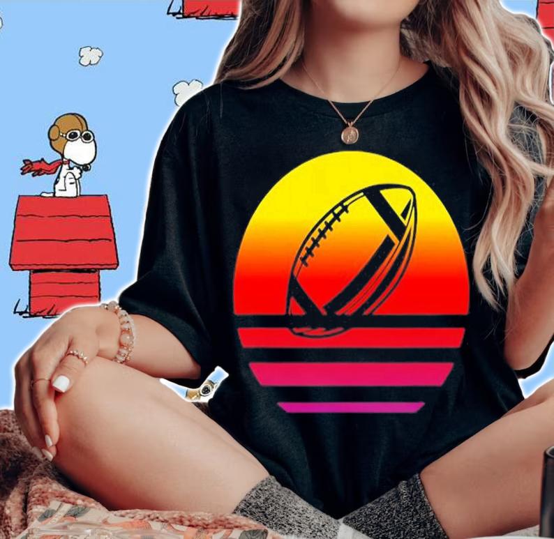 Football Retro Style Vintage American T-Shirt t-shirt woman shirt