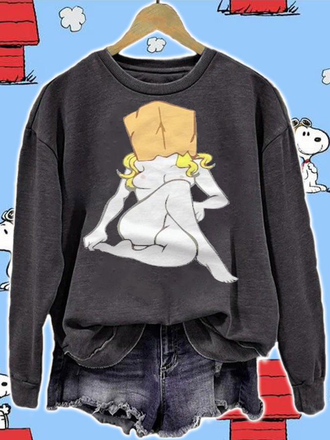 Funny Rude Bag On Girls Head Shirt t-shirt sweatshirt