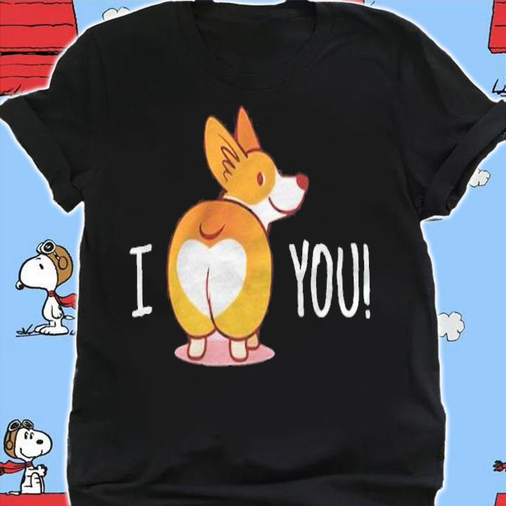 I love you cute smiling Welsh Corgi dog T-shirt t-shirt shirt