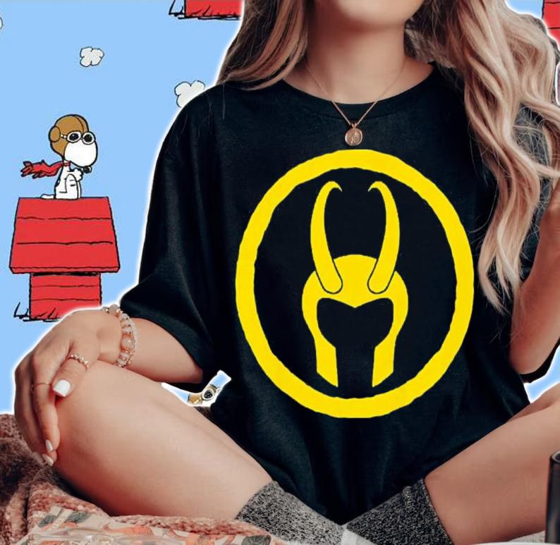 Marvel Loki Horned Helmet Icon Graphic Shirt t-shirt woman shirt