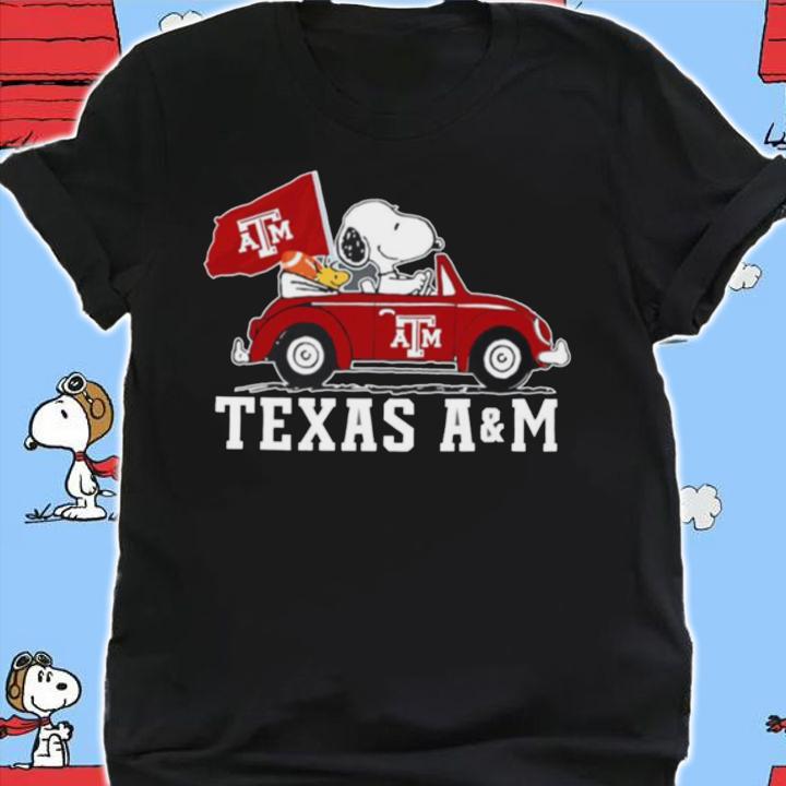 Texas A&M Aggies Snoopy And Woodstock t-shirt