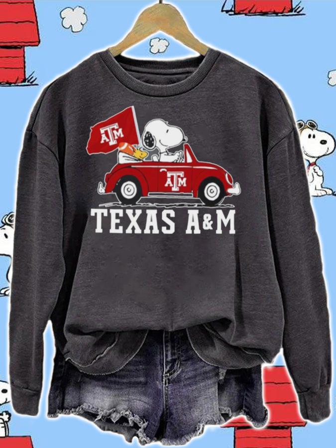 Texas A&M Aggies Snoopy And Woodstock t-shirt