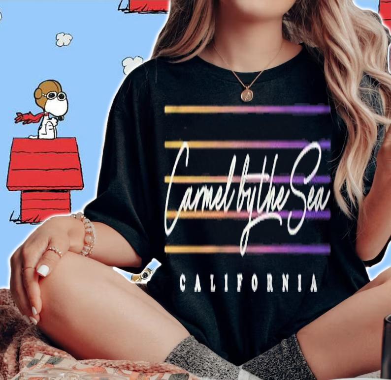 Carmel By The Sea Retro Style T-shirt woman shirt
