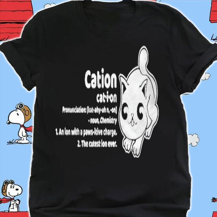 Cation Definition Cute Pet Lover Shirt shirt