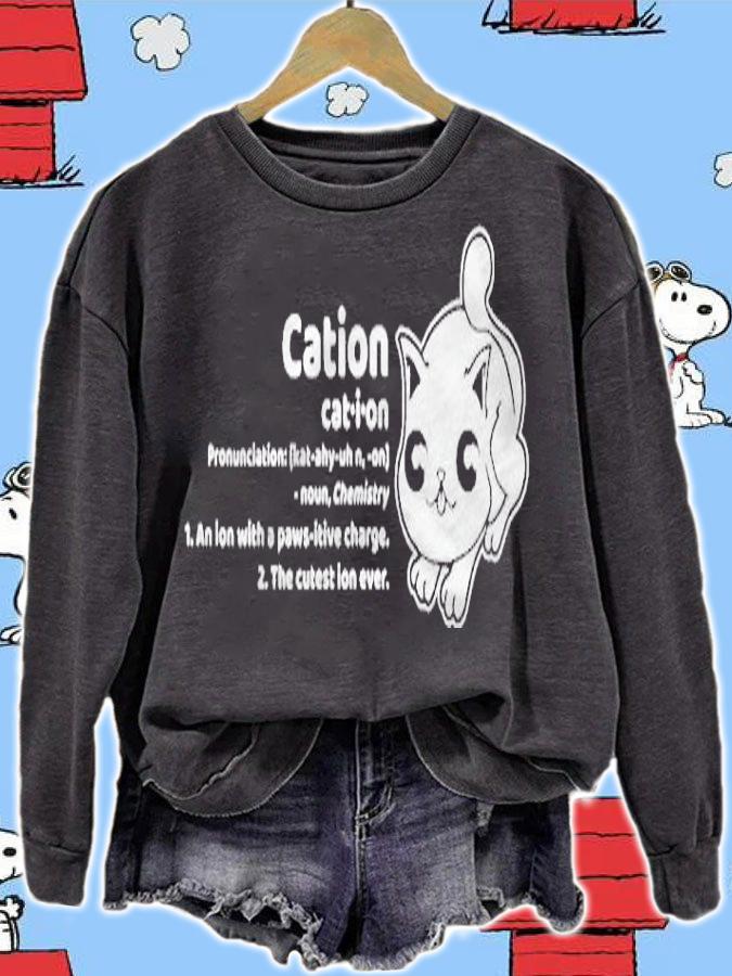 Cation Definition Cute Pet Lover Shirt sweatshirt