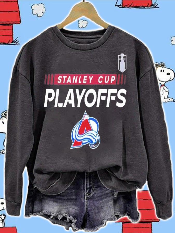 Colorado Avalanche Authentic Pro 2022 Stanley Cup Playoffs Pullover T-Shirt sweatshirt