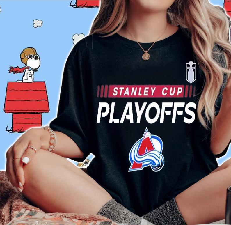 Colorado Avalanche Authentic Pro 2022 Stanley Cup Playoffs Pullover T-Shirt woman shirt