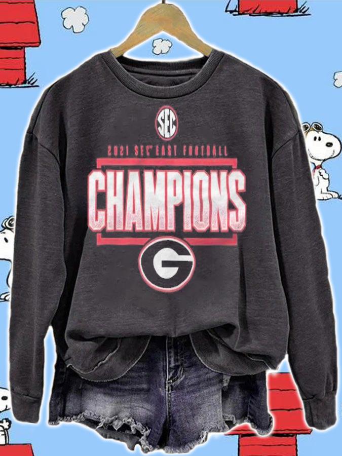 Georgia Bulldogs 2021 SEC East Football Division Champions T-Shirt