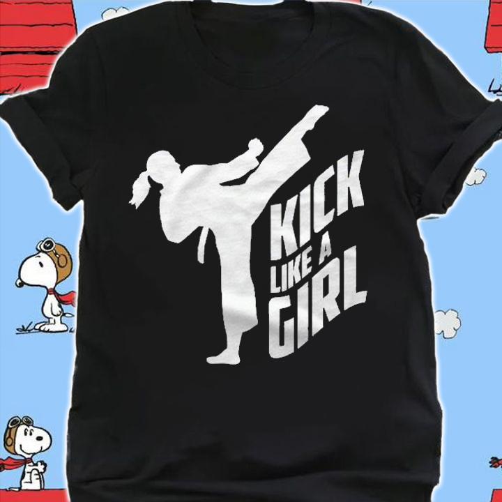Kick Like A Girl Karate Kickboxing Girl Shirt shirt