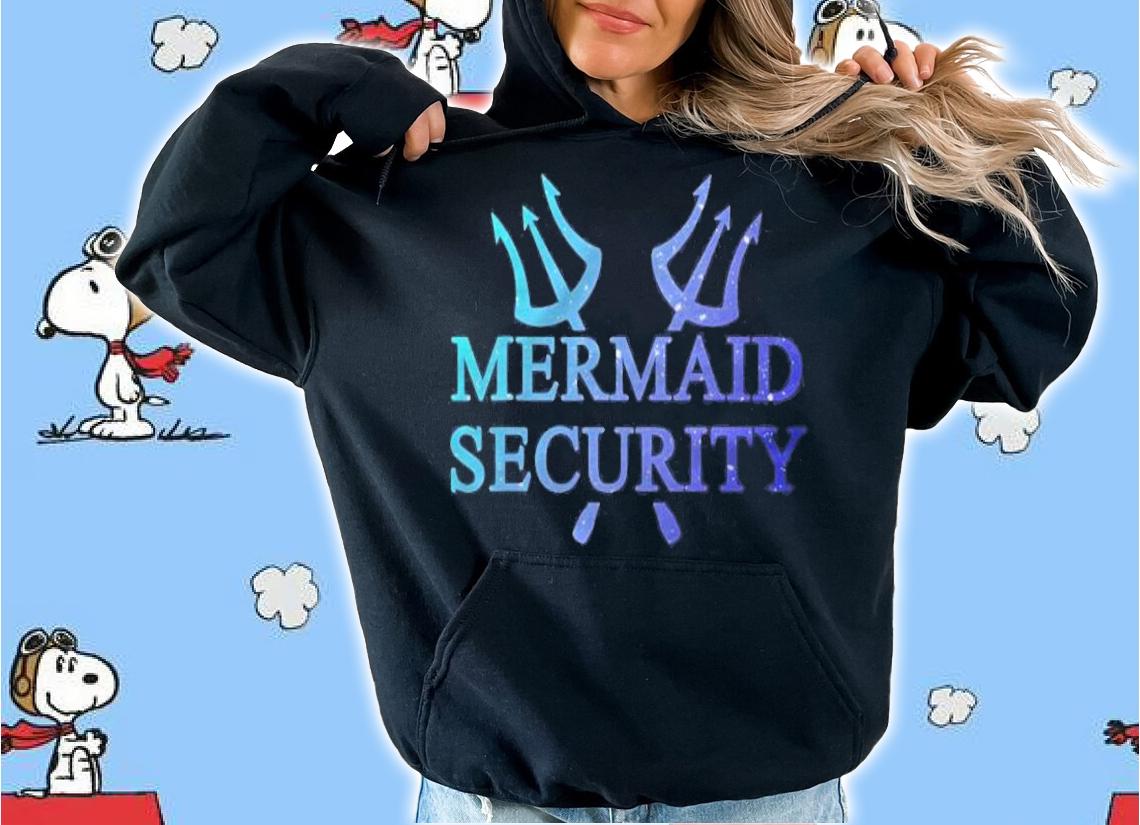 Mermaid Security Funny Swimming Gift Merman Maimaid Guard t-shirt