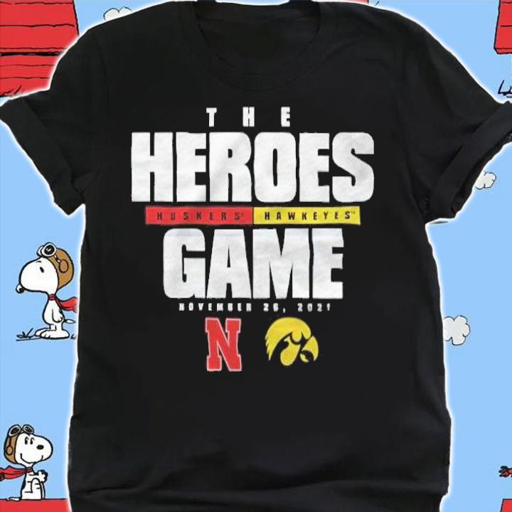 Nebraska Huskers Vs. Iowa Hawkeyes 2021 Heroes Game Shirt shirt