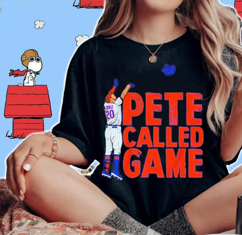 Pete Alonso New York Mets Pete Called Game Shirt