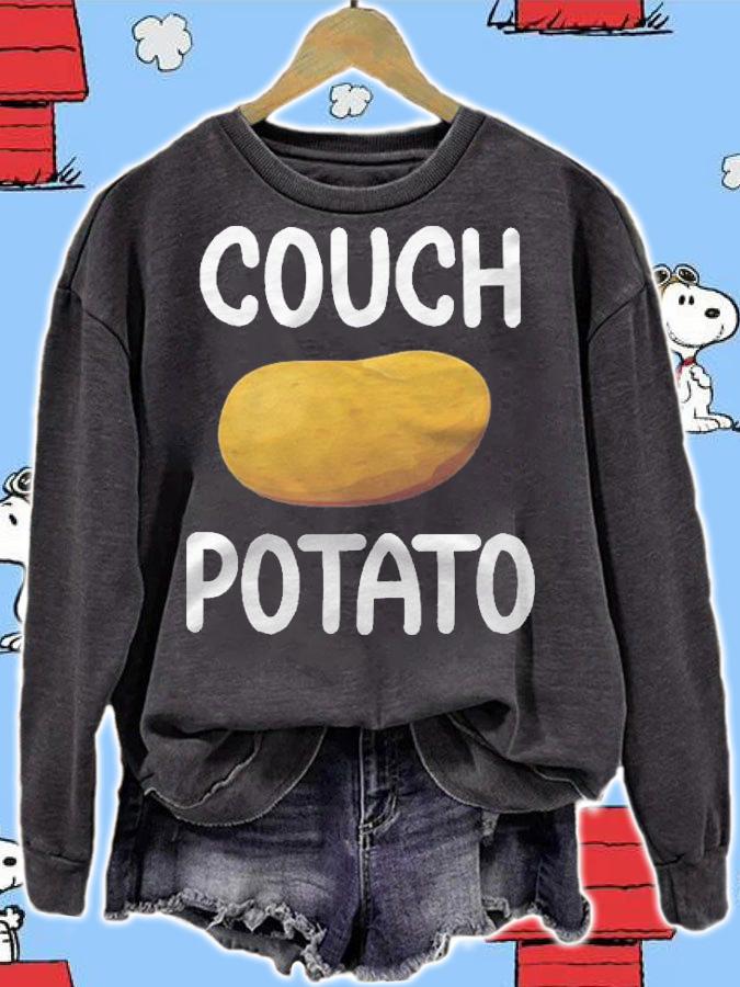 Funny Couch Potato Joke Sarcastic Family Shirt sweatshirt