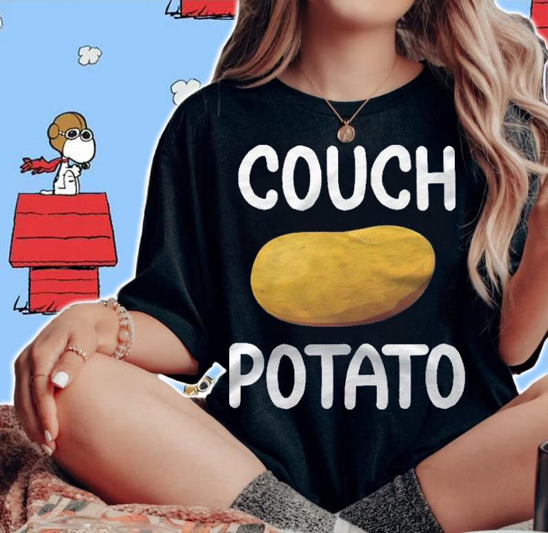 Funny Couch Potato Joke Sarcastic Family Shirt woman shirt
