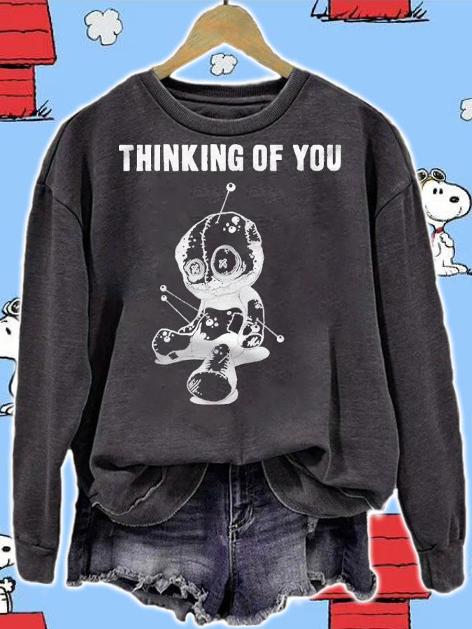 Funny Voodoo Doll  Thinking Of You. Voodoo Doll Shi Shirt sweatshirt
