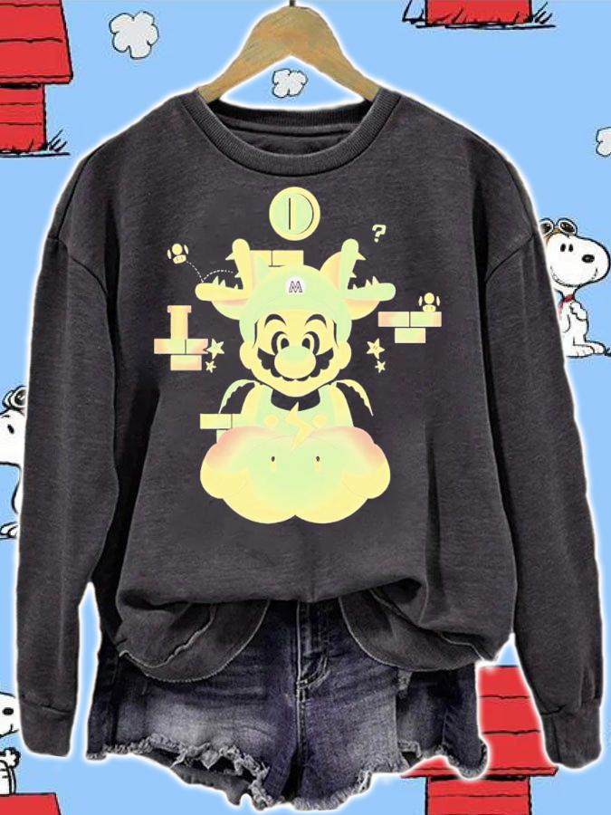 Mario Let's A Go Shirt sweatshirt