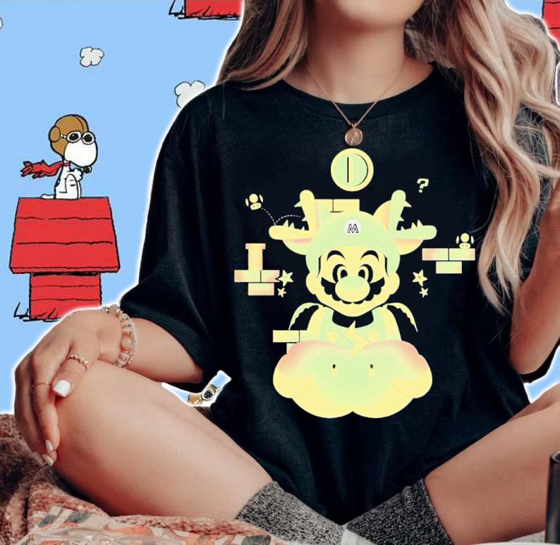 Mario Let's A Go Shirt woman shirt