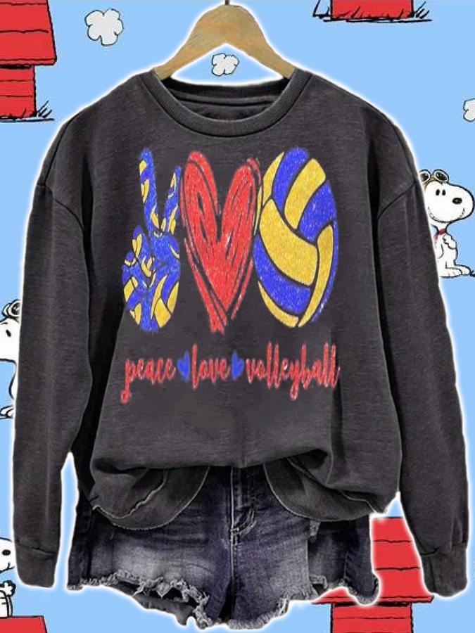 Peace Love Volleyball Cute Volleyball Lovers Gifts Shirt