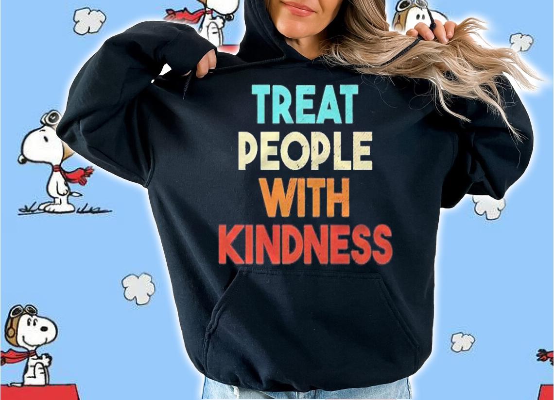 Treat People With Kindness Cute Retro Style Premium T-shirt