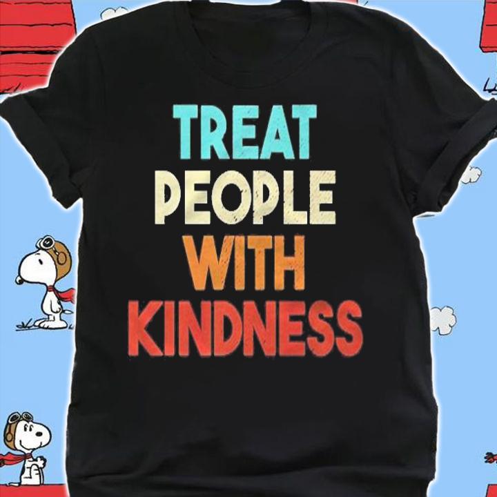 Treat People With Kindness Cute Retro Style Premium T-shirt